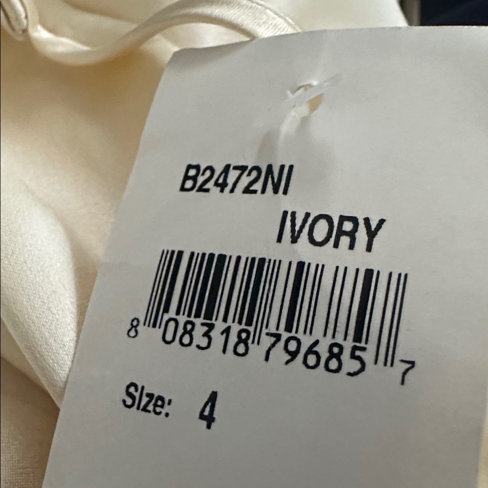 BETH BOWLEY Ivory 100% Silk Camisole Adjustable Straps Women’s Size 4 NWT - Picture 6 of 6